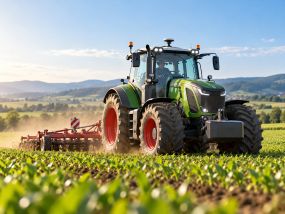 Tractor in a field